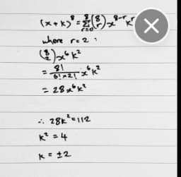 Uploaded photo of Math equations.